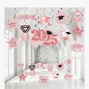 Black & Pink Hanging Party Decorations